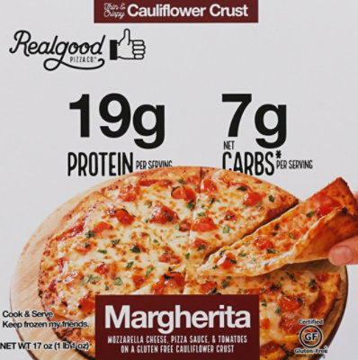 The Real Good Food Company Cauliflower Margherita Pizza - 17 Oz - Image 2