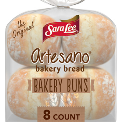 Sara Lee Artesano Hamburger Bakery Buns - 19.5 Oz