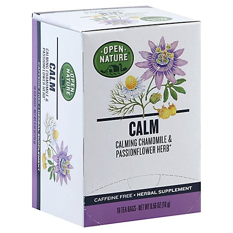 Open Nature Herbal Tea Calm - 16 Count