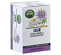 Open Nature Herbal Tea Calm - 16 Count