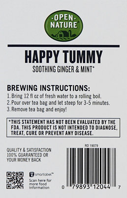 Open Nature Herbal Tea Happy Tummy - 16 Count - Image 4