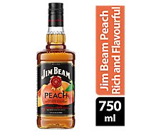 Jim Beam Bourbon Peach Bottle 65 Proof - 750 Ml