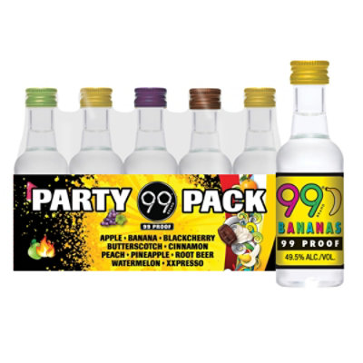 99 Assorted 99 Proof Party Pack - 10-50 Ml