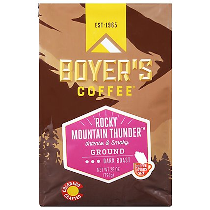 Boyers Coffee Rocky Mountain Thunder Gr - 28 Oz - Image 1