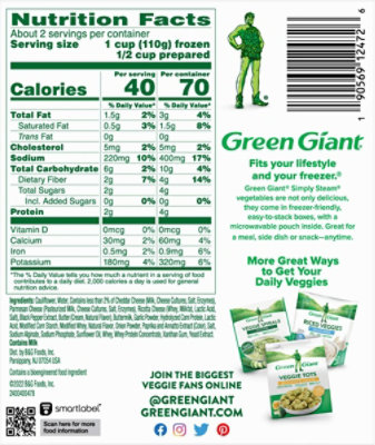 Green Giant Bib Steam Rice Cauliflower Cheese Sauce - 7 Oz - Image 6