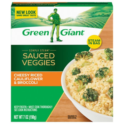 Green Giant Bib Steam Rice Cauliflower, Broccoli, Cheese - 7 Oz