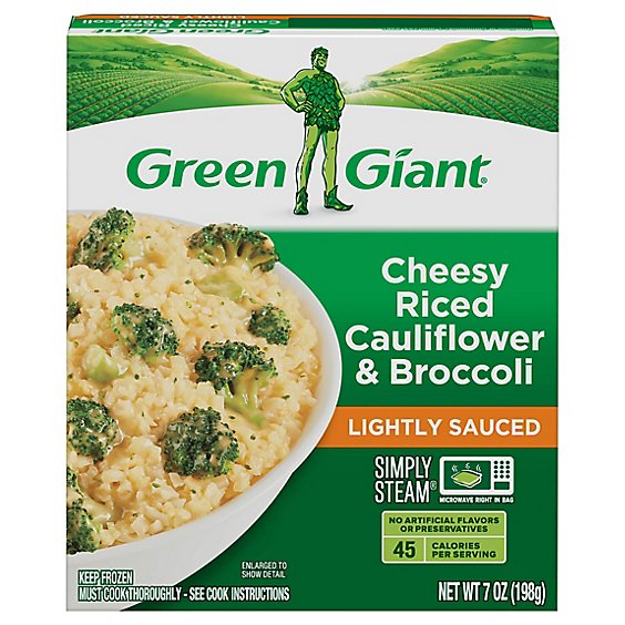 Green Giant Bib Steam Rice Cauliflower, Broccoli, Cheese - 7 Oz