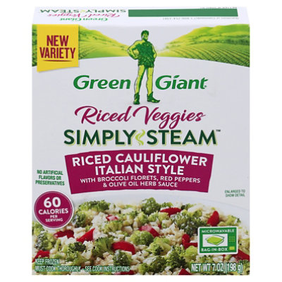 Green Giant Simply Steam Riced Veggies Riced Cauliflower Italian Style - 7 Oz - Image 3