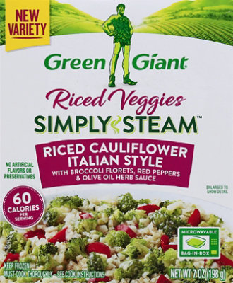 Green Giant Simply Steam Riced Veggies Riced Cauliflower Italian Style - 7 Oz - Image 2