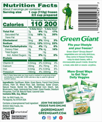 Green Giant Simply Steam Riced Veggies Riced Cauliflower Casserole - 7 Oz - Image 6