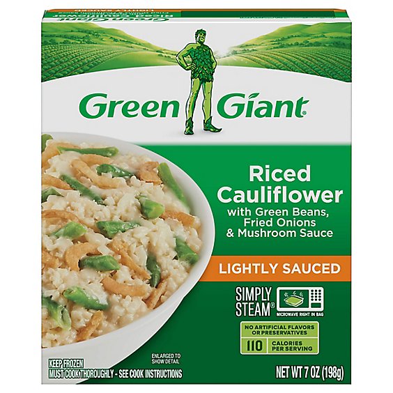 Green Giant Simply Steam Riced Veggies Riced Cauliflower Casserole - 7 Oz