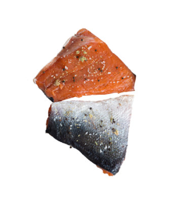 Salmon Portion Seasoned Fresh Min Net Wt 6 Oz - Image 1