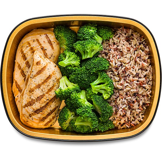 ReadyMeal Chicken Wild Rice Broccoli Meal Medium Cold Ss