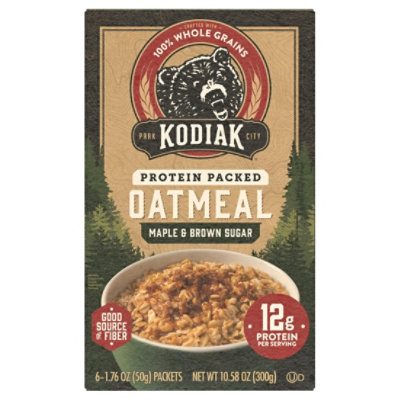 Kodiak Maple Brown Sugar Instant Oatmeal Packets Box - 10.58 Oz - Image 3