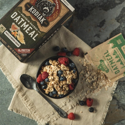Kodiak Maple Brown Sugar Instant Oatmeal Packets Box - 10.58 Oz - Image 1