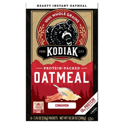 Kodiak Cinnamon Instant Oatmeal Packets Box - 10.58 Oz - Image 3