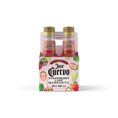 Jose Cuervo Strawberry Margarita Rtd - 4-200 Ml - Image 1