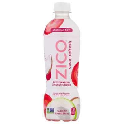ココ ZICO Coconut Water Beverage Ripe Strawberry Coconut Flavored