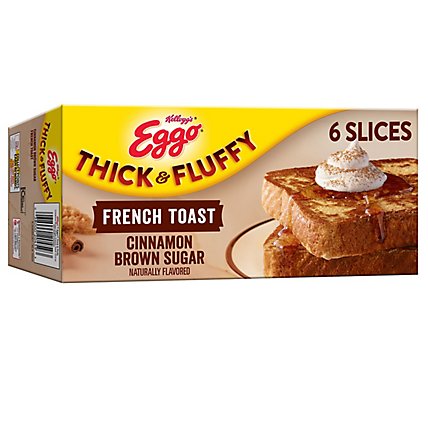 Eggo Thick and Fluffy Frozen French Toast Breakfast Cinnamon Brown Sugar 6 Count - 12.6 Oz - Image 2