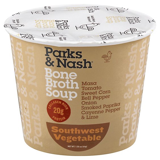 Parks & Nash Soup Bone Broth Southwest Vegetable - 1.55 Oz