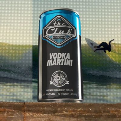 The Club Vodka Martini 40 Proof Can - 200 Ml - Image 3
