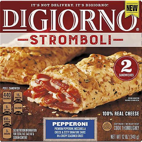 DiGiorno Stromboli Pepperoni 2 Count - 12 Oz