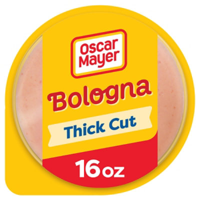 Oscar Mayer Thick Cut Bologna Made with Chicken & Pork Beef added Sliced Lunch Meat - 16 Oz