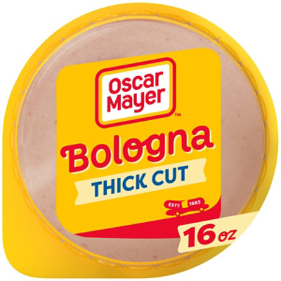 Oscar Mayer Thick Cut Bologna Made with Chicken & Pork Beef added Sliced Lunch Meat - 16 Oz - Image 1