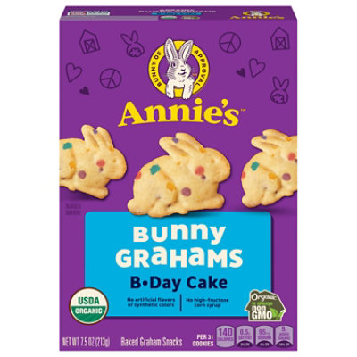 Annies Homegrown Organic Bunny Grahams Birthday Cake - 7.5 Oz - Image 1