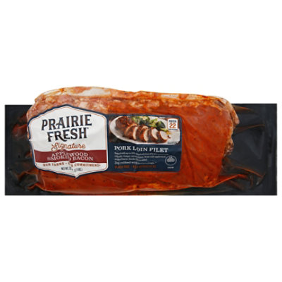 Prairie Fresh Signature Pork Loin Filet Applwd Bacon Style - 27.2 Oz - Image 3