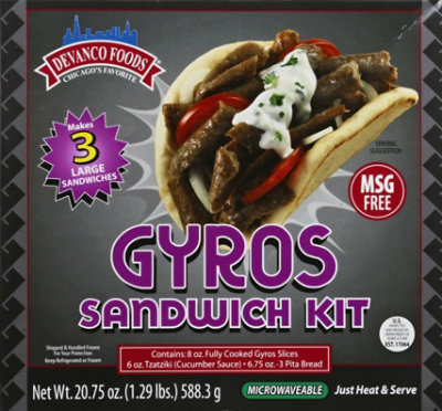 Devanco Foods Gyro Sandwich Kit - 20.75 Oz - Image 2