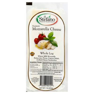 Di Stefano Cryovac Log Mozzarella - 16 Oz - Image 1