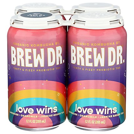 Brew Dr Kombucha Love Can - 4-12 Oz - Image 3