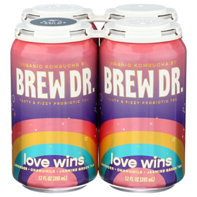 Brew Dr. Kombucha Love Can - 4-12 Fl. Oz. - Image 3