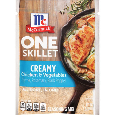 McCormick Creamy Chicken & Vegetables One Skillet Seasoning Mix 1 Oz - Image 2