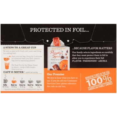 Bigelow Black Tea Bags Pumpkin Spice 18 Count - 1.44 Oz - Image 4