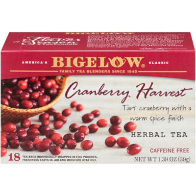 Bigelow Cranberry Harvest Tea Bags - 18 Count
