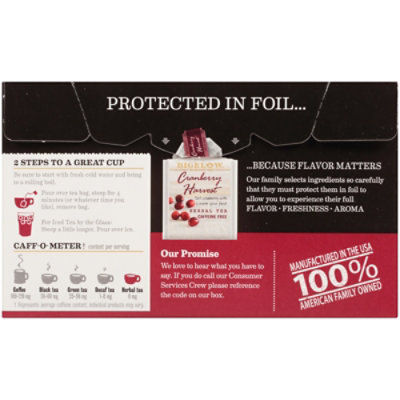 Bigelow Cranberry Harvest Tea Bags - 18 Count - Image 4