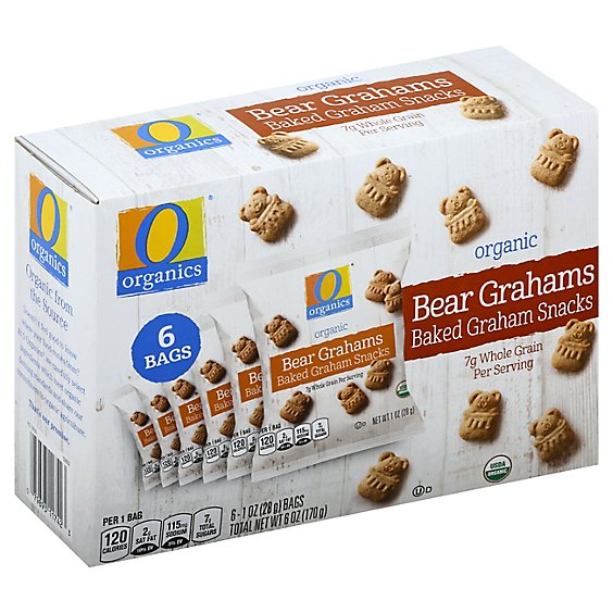 O Organics Grahams Snacks Bear - 6-1 Oz
