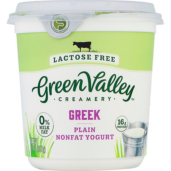 Green Val Yogurt Greek Lact Fr Pln - 32 Oz