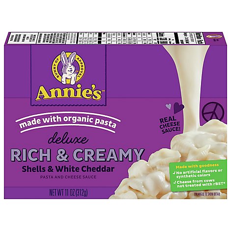 Annies Pasta Deluxe Mac & Cheese Shells & White Cheddar - 11 Oz