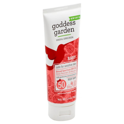 Goddess Garden Sunscreen Tube Baby Spf50 - 3.4 Oz