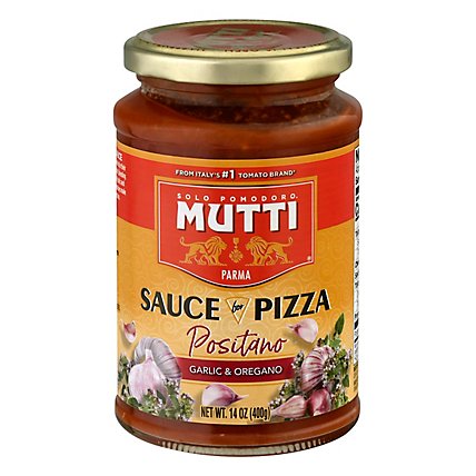 Mutti Sauce for Pizza Positano Garlic & Oregano - 14 Oz - Image 3