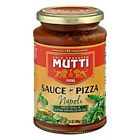 Mutti Sauce for Pizza Napol Fresh Basil & Extra Virgin Olive Oil - 14 Oz - Image 1