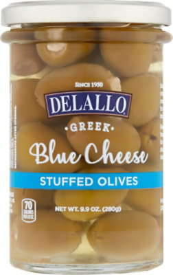 DeLallo Olives Stuffed Greek Blue Cheese - 9.9 Oz - Image 2