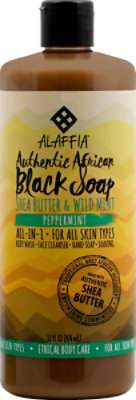 Alaffia Peppermint Black Soap - 32 Fl. Oz. - Image 2