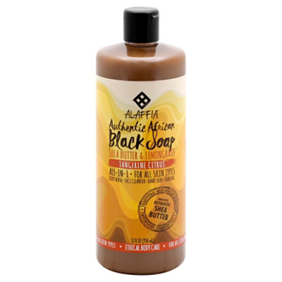 Alaffia Tangerine Black Soap - 32 Fl. Oz.