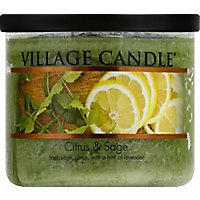 Village Candle Bowl Citrus Sage - 17 Oz - Image 2