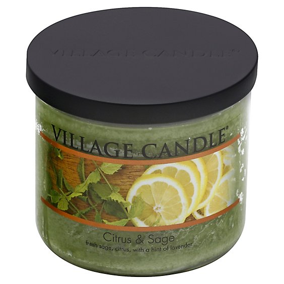 Village Candle Bowl Citrus Sage - 17 Oz