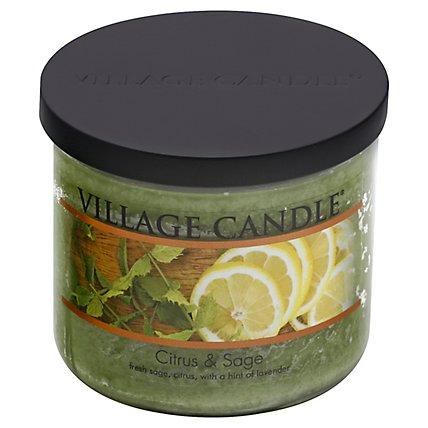 Village Candle Bowl Citrus Sage - 17 Oz - Image 1